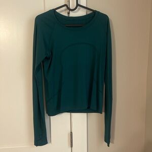 lululemon athletica Deep Teal Long Sleeve Top